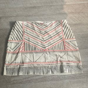 Express off white skirt with sequins, small euc